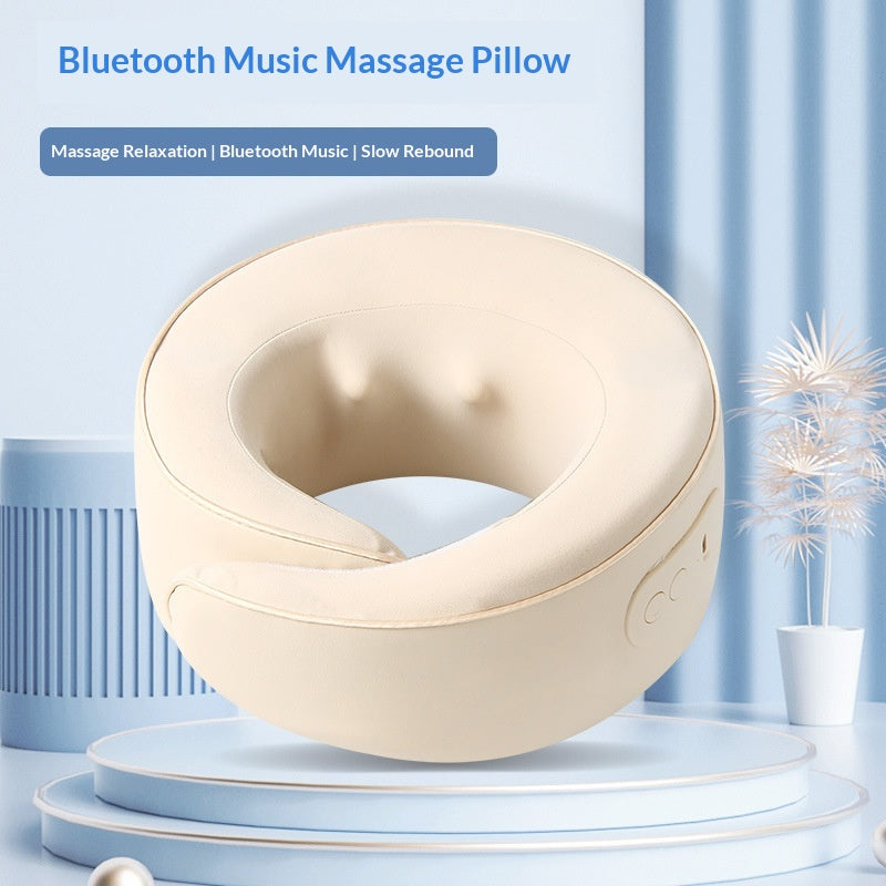 U-förmiges Massagekissen mit Bluetooth-Musik | LuxeStyle
