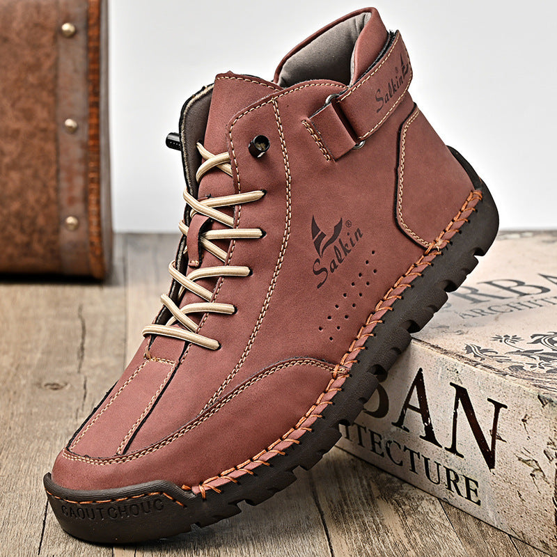 Herren Leder-Sneaker mit Handnaht – Bild 2 | LuxeStyle