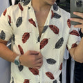 Hawaiianer-Print-Kurzarmhemd