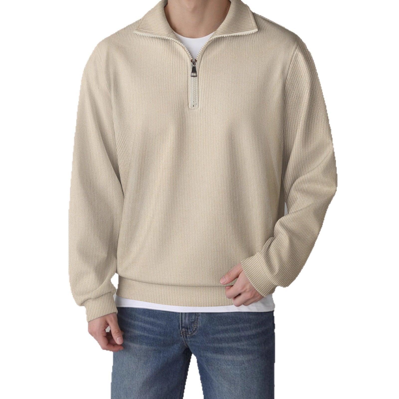 Herren-Relax-Schulterfreier Langarm-Jacke