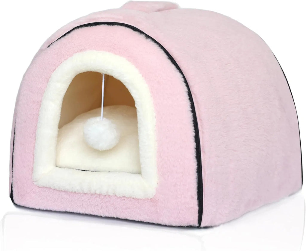 Faltbares Katzenbett mit Höhle