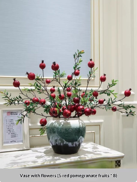 Keramikvase mit Kunstblumen und Dekoration – Bild 10 | LuxeStyle