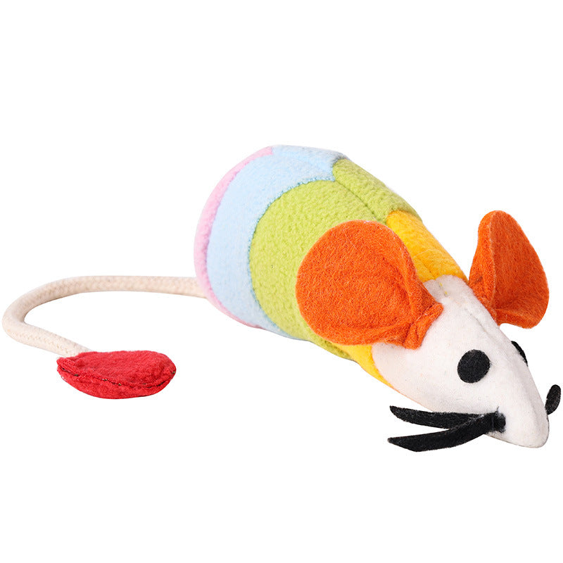 Regenbogen Maus – Beissfestes Plüsch Katzenspielzeug