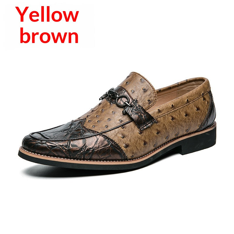 Freizeitschuhe aus Leder mit Muster