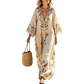 Sommerliches V-Ausschnitt Mid-Sleeve Kleid – Bild 1 | LuxeStyle
