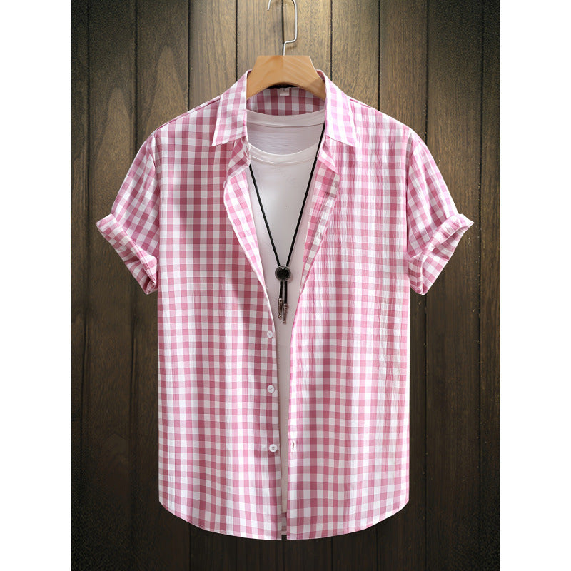 Herren Kurzarmhemd mit modischem Print – Bild 2 | LuxeStyle