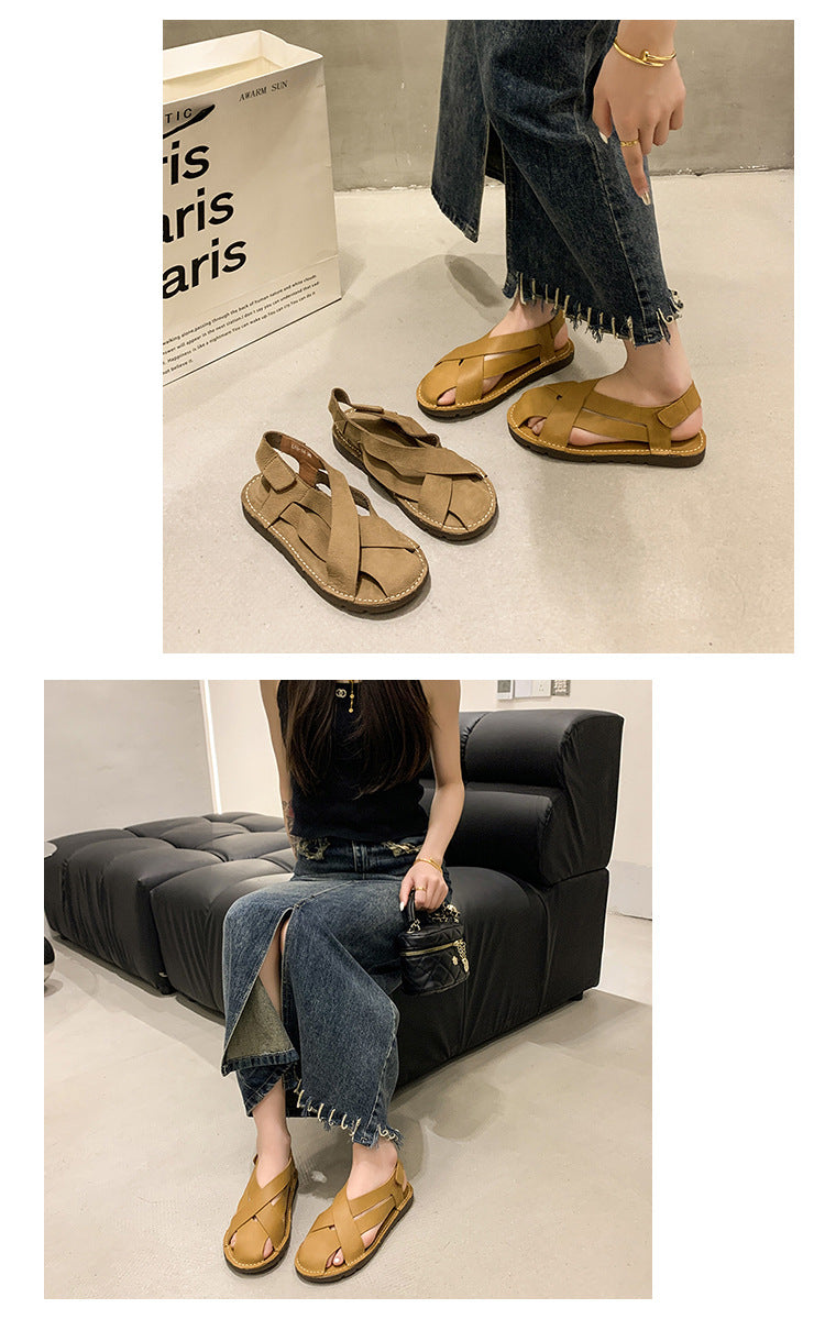 Retro-Sandalen mit Klettverschluss – Bild 12 | LuxeStyle