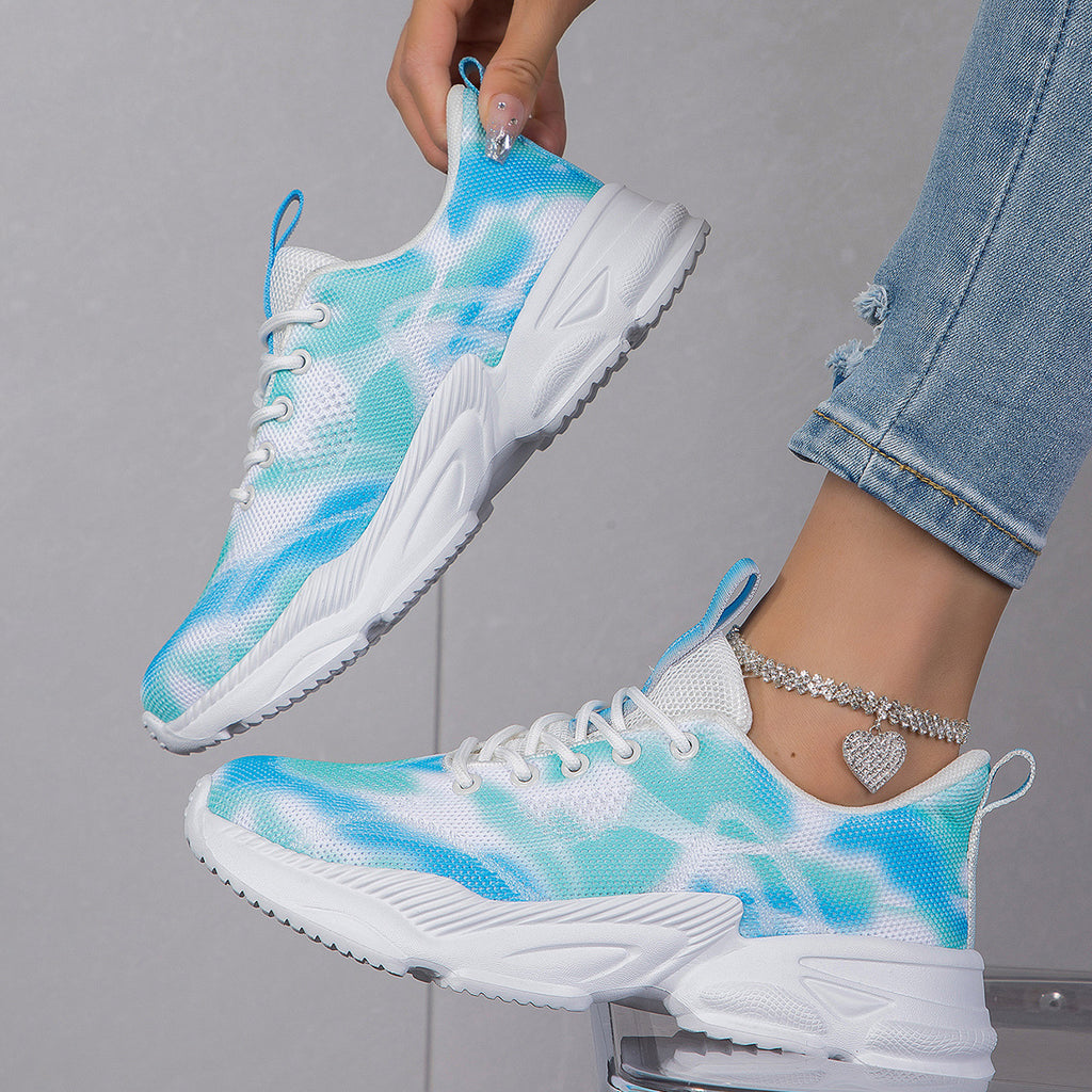 Freizeit-Sneaker mit Blumenmuster