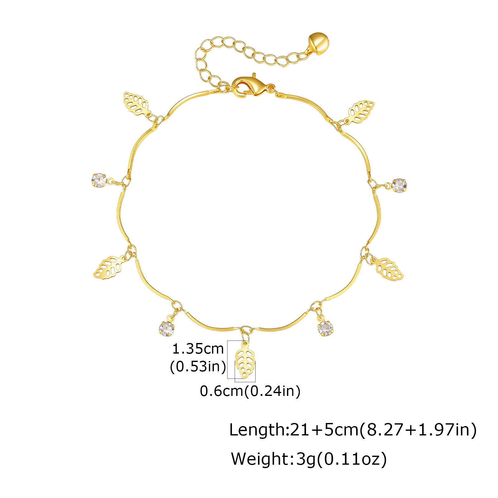 Sommer-Armband «Évil» · Schmetterling & Nazar-Auge, vergoldet – LuxeStyle