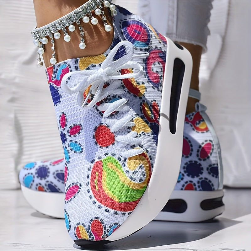 Atmungsaktive Mesh-Schuhe mit Absatzerhöhung