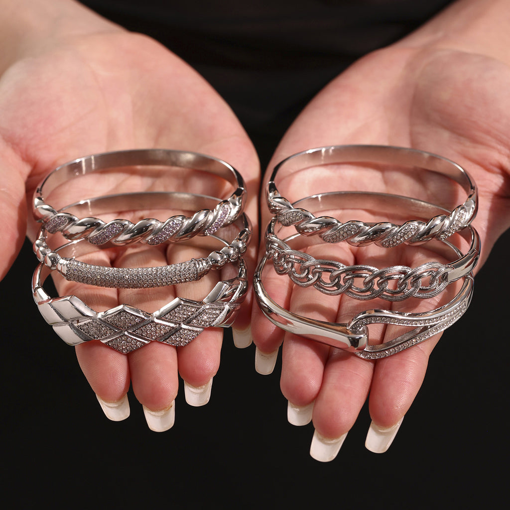 Zirkonarmband aus Edelstahl – Bild 12 | LuxeStyle