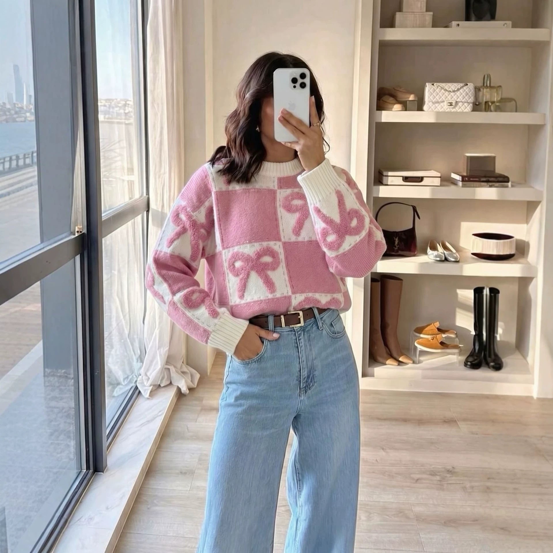 Kuscheliger Strickpullover im Korean Style