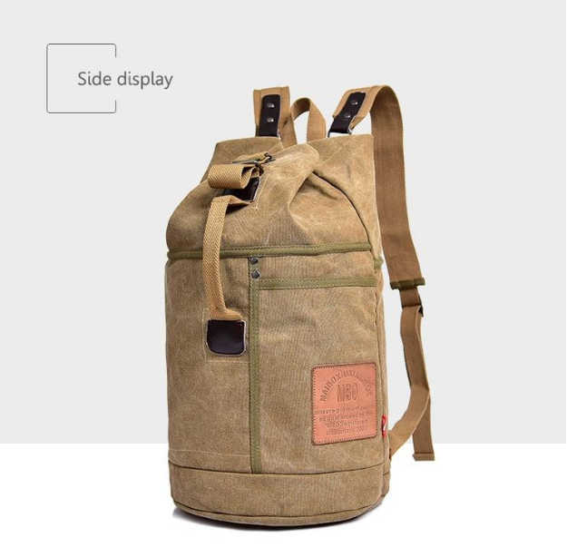 Grosses Canvas-Rucksack mit Buchstaben-Print – Bild 4 | LuxeStyle