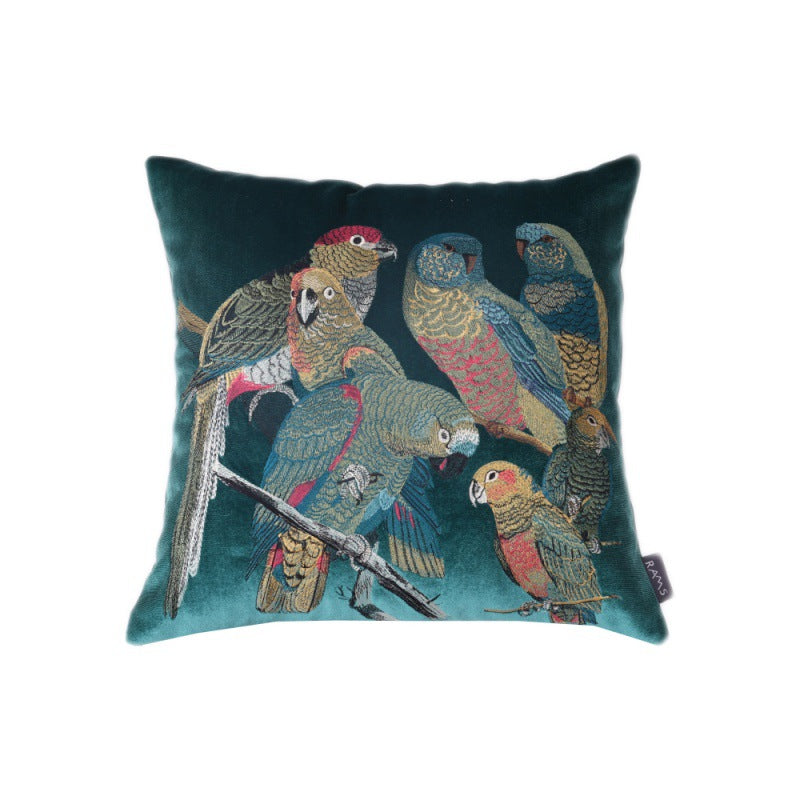 Papagei Samt-Kissen – Bild 3 | LuxeStyle