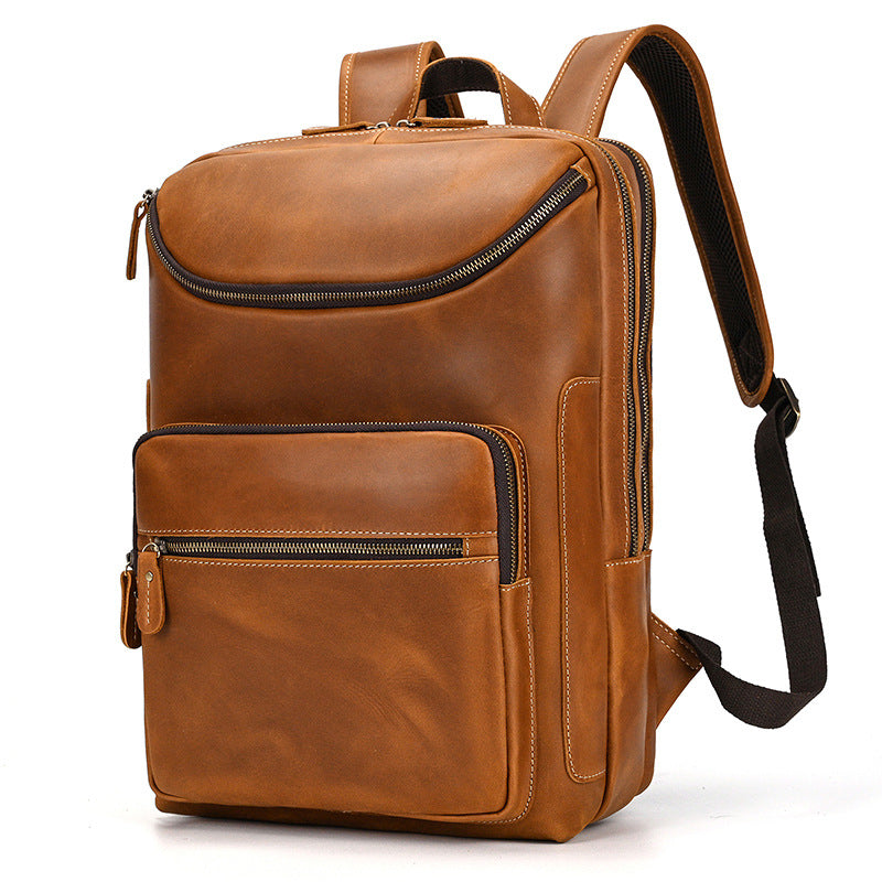 Lederrucksack Vintage Herren Rindsleder