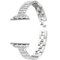 Vierreihiges Metallarmband mit Strasssteinen | LuxeStyle