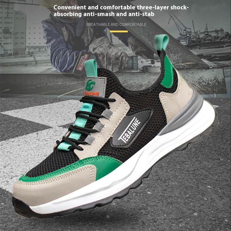 Leichte atmungsaktive Schuhe mit Stahlkappe