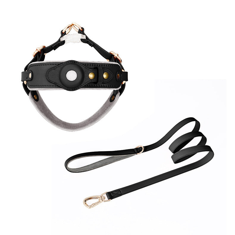 Hunde-Brustgeschirr mit AirTag-Halterung & Leine – Bild 3 | LuxeStyle