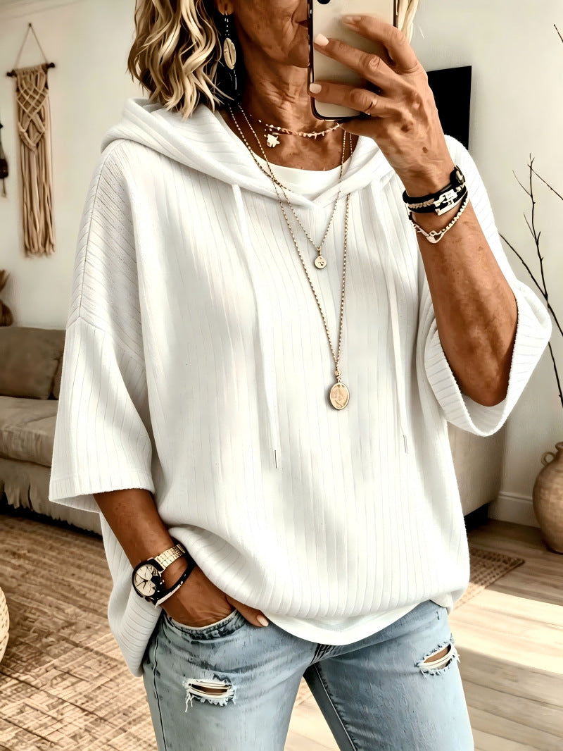 Kapuzen-Sweatshirt aus Fleece mit Kordelzug