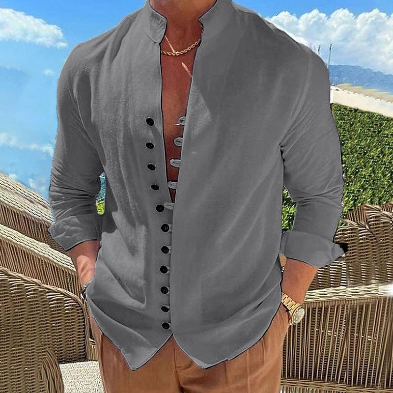 Herren Langarmshirt im Retro-Look