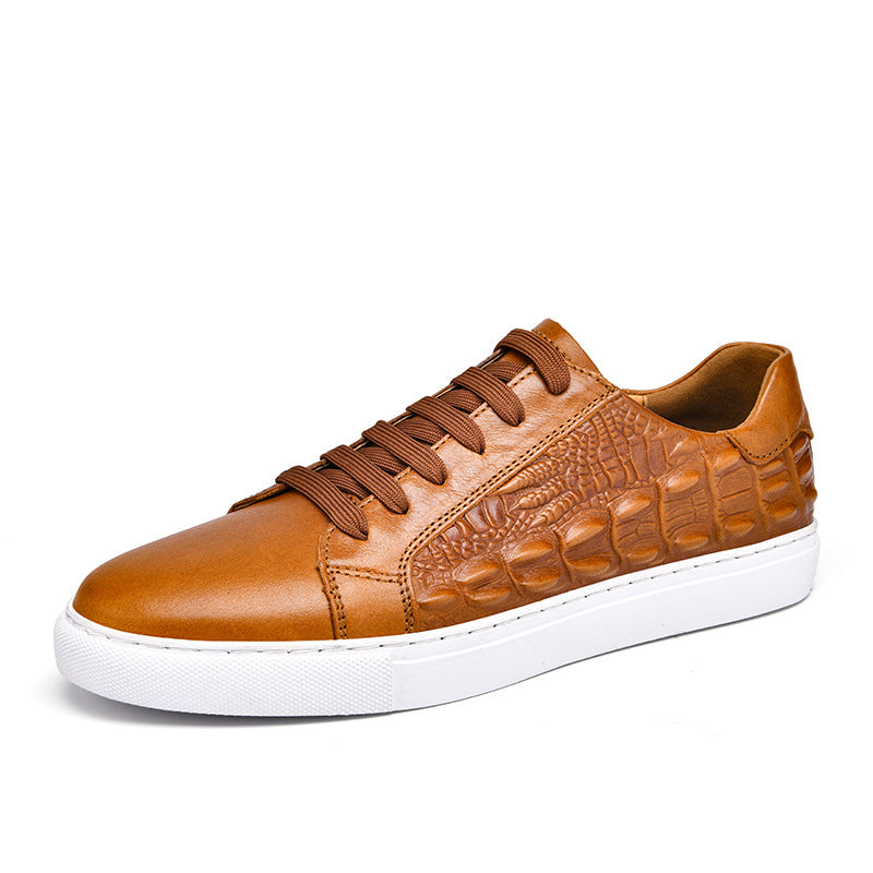 Freizeitschuh aus genarbtem Leder – Bild 9 | LuxeStyle