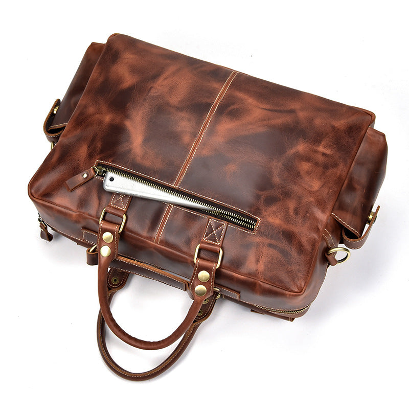 Genuine Leder Crossbody Messenger | LuxeStyle