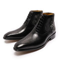 Herren-Lederstiefel mit Schnürung – Bild 12 | LuxeStyle