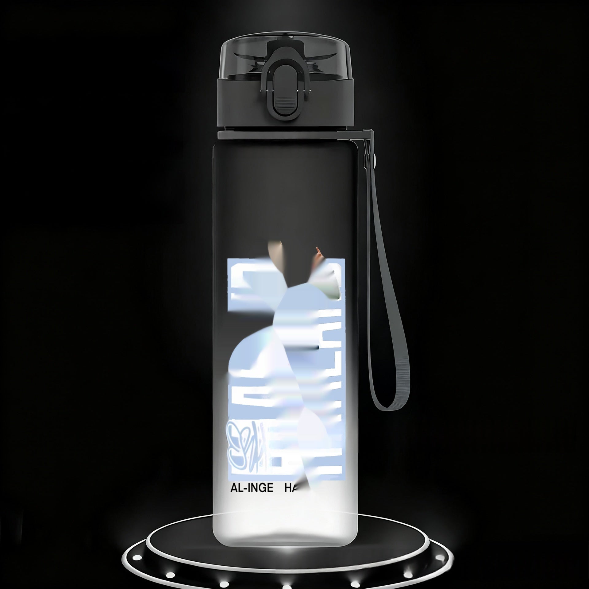 Grosser, frostiger Plastikbecher