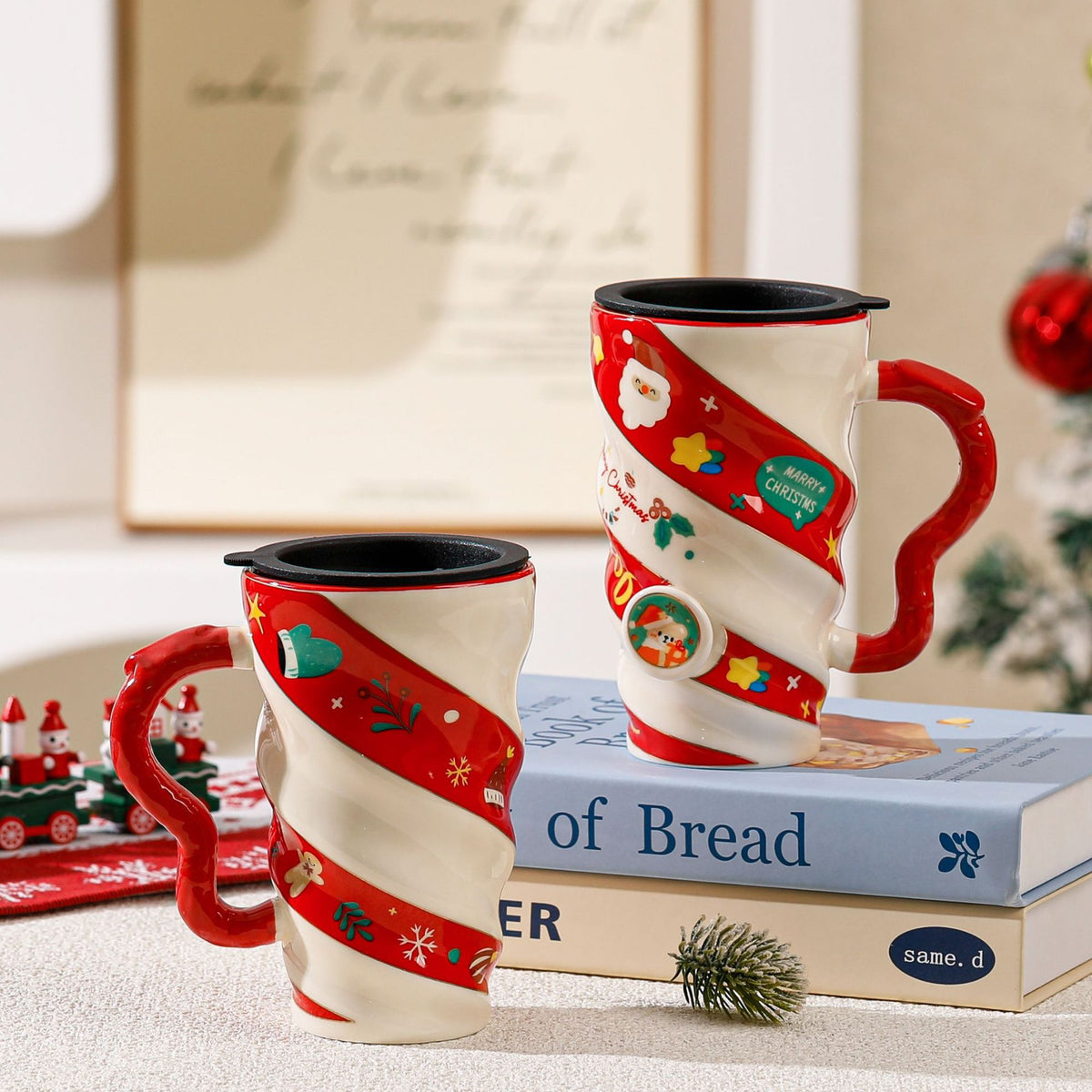Keramiktasse für Paare – Weihnachtsmotiv | LuxeStyle