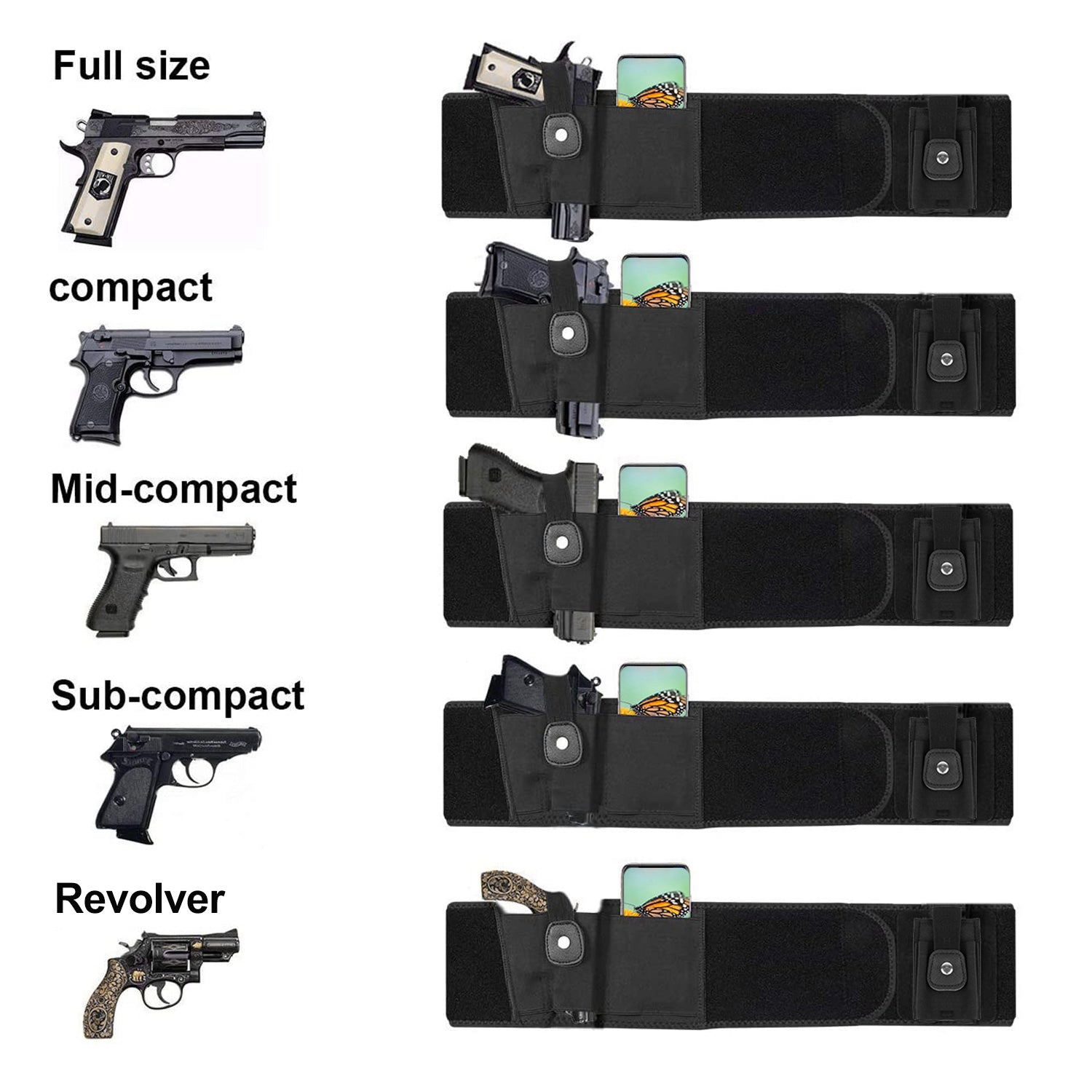 Taktische Pistolentasche aus atmungsaktivem Neopren