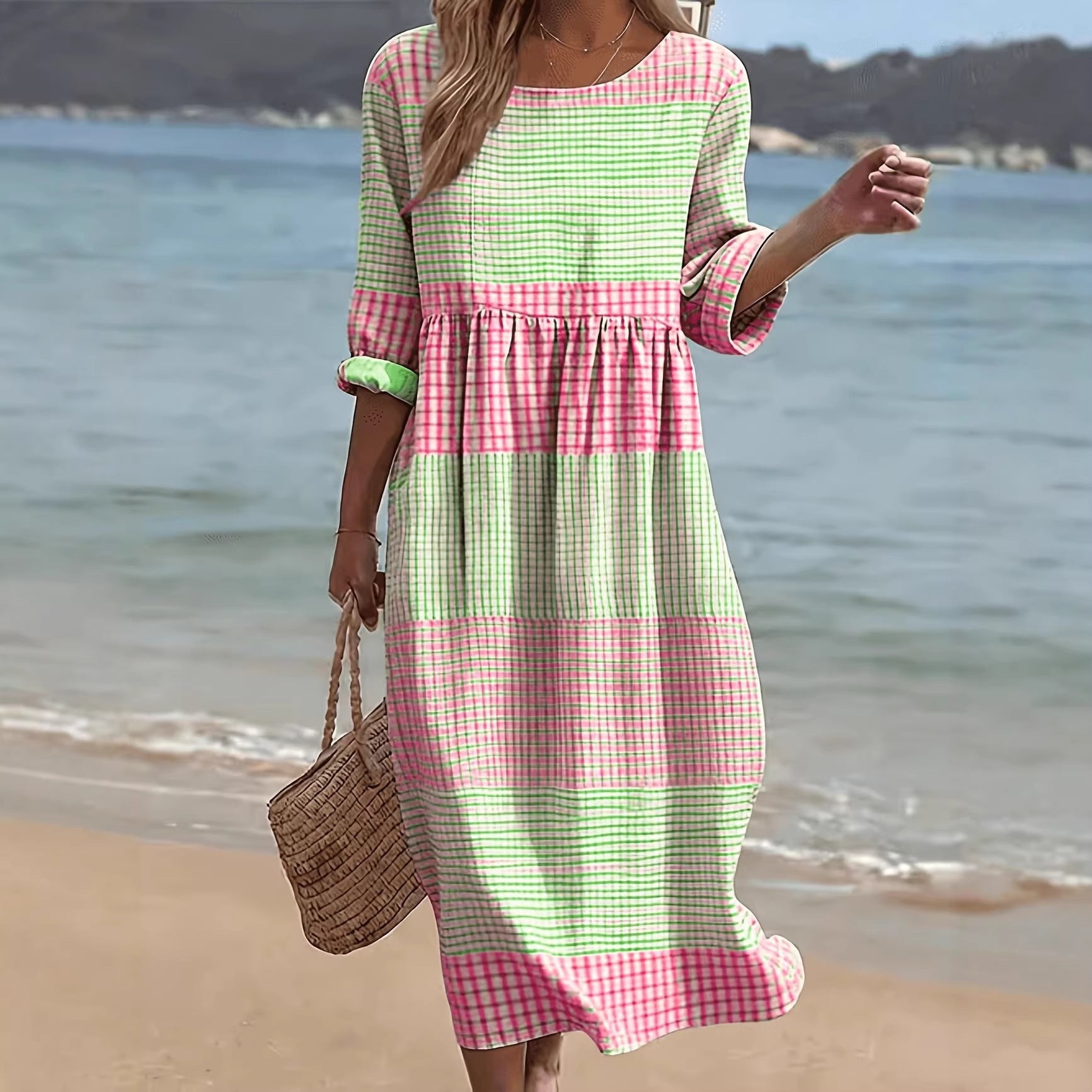 Relaxter Langarm-Kleid