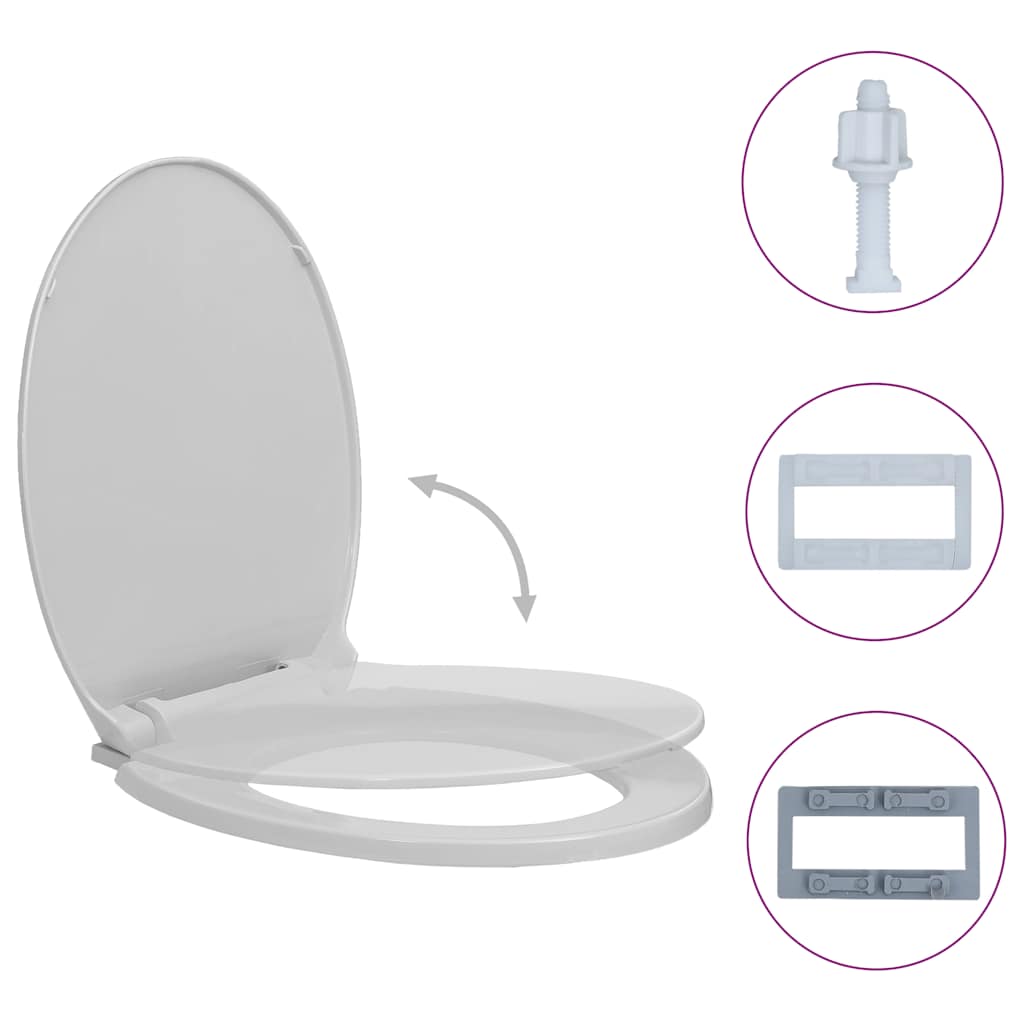 WC-Sitz mit Absenkautomatik, Oval