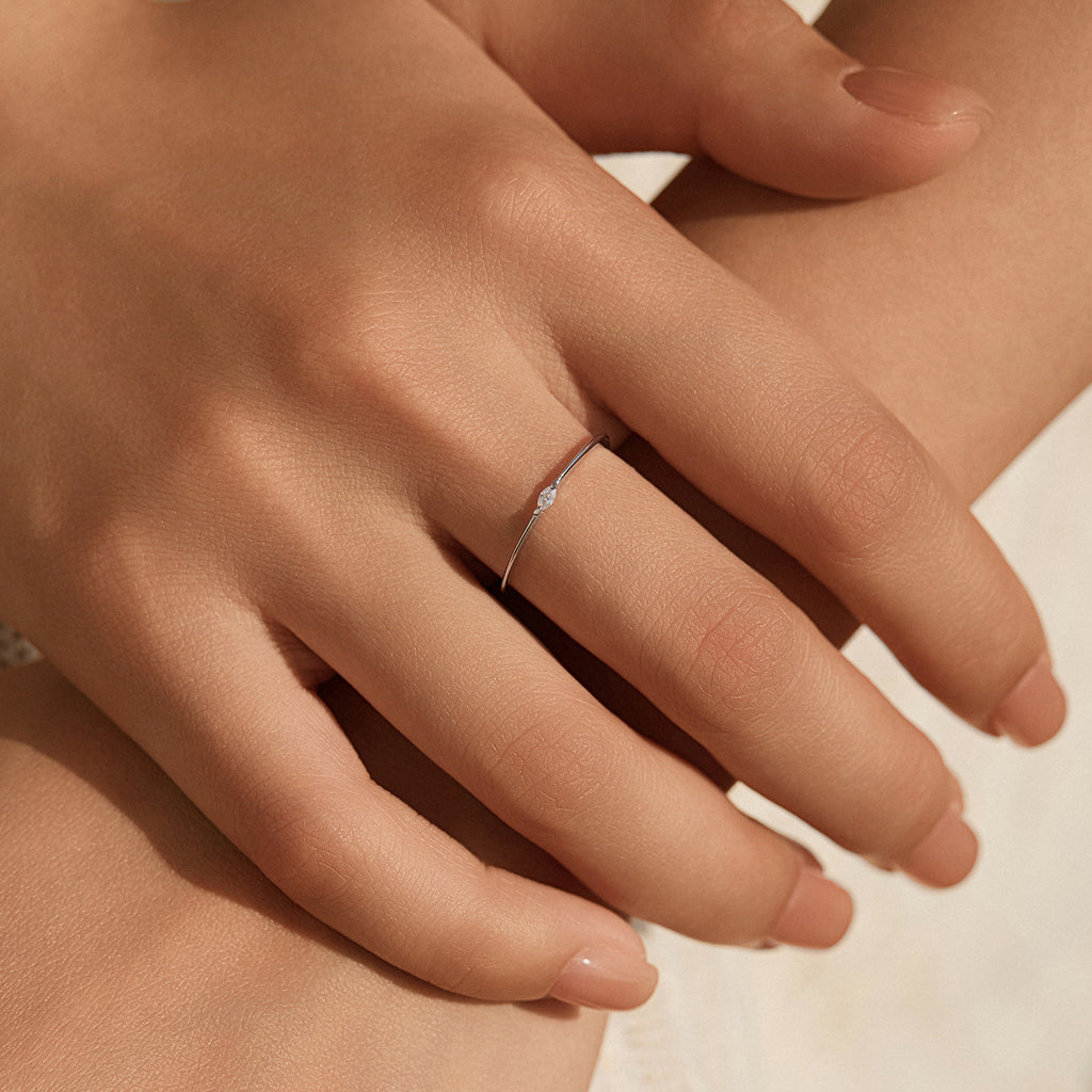 Minimalistischer 925 Sterling Silber Ring für Frauen – Bild 5 | LuxeStyle