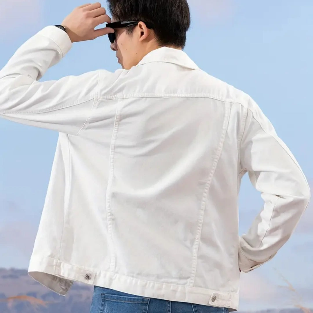 Gut sitzende Jeansjacke für Herren – Y034S – Ansicht 3