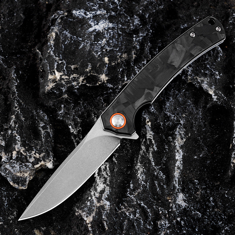 Outdoor-Camping-Messer mit Carbon-Griff