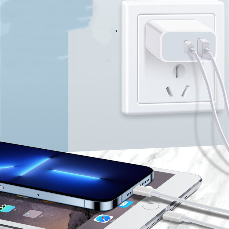 Dual-Port USB-C Schnellladeadapter 20W