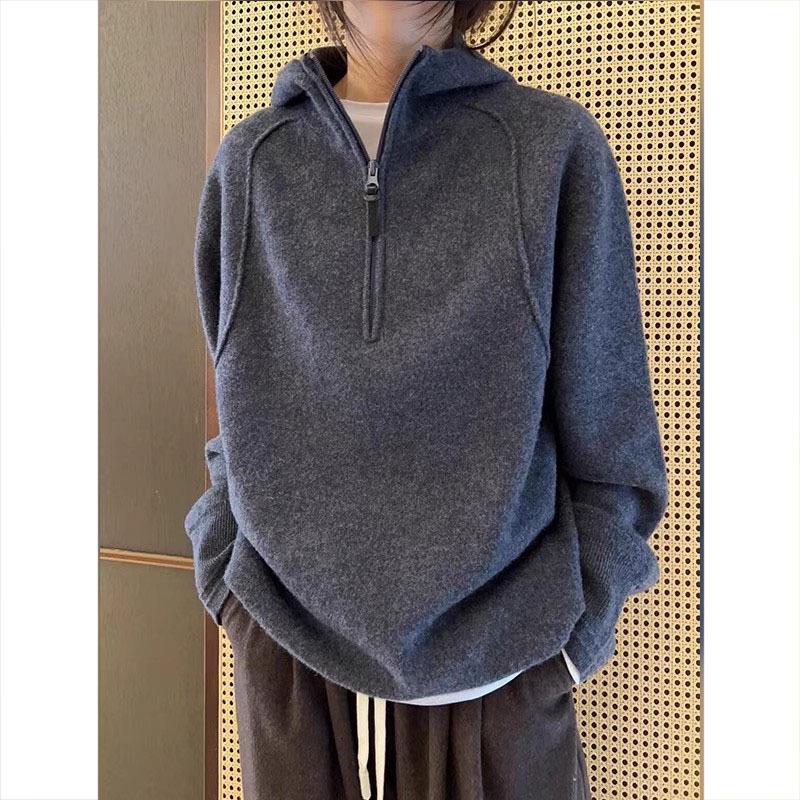 Damen Hoodie aus doppelseitigem Coral Fleece – Bild 3 | LuxeStyle
