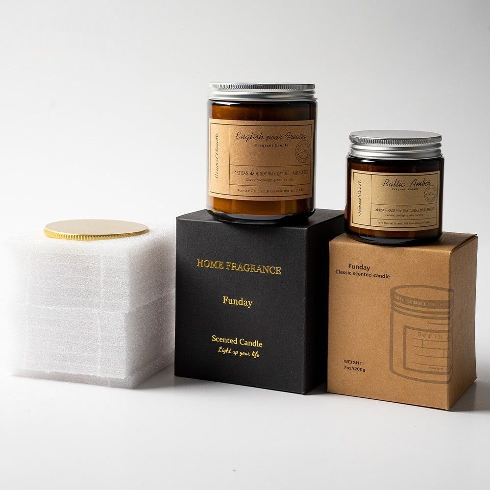 Rauchfreie Sojawachskerze – Geschenk für Aromatherapie