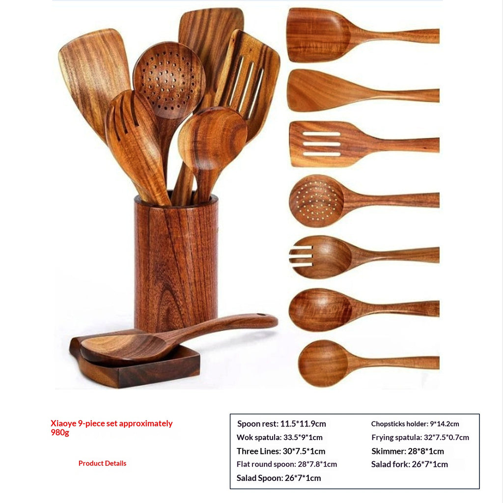 Holzkochutensilien-Set 7-teilig