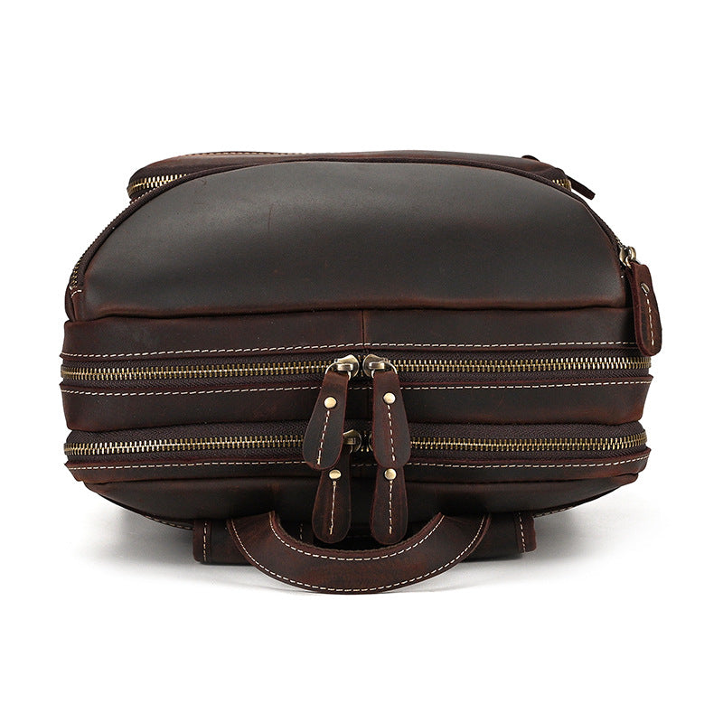 Lederrucksack Vintage Herren Rindsleder