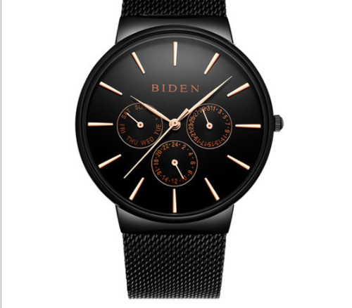 Herren Kalender Uhr mit Mesh-Armband – Bild 8 | LuxeStyle