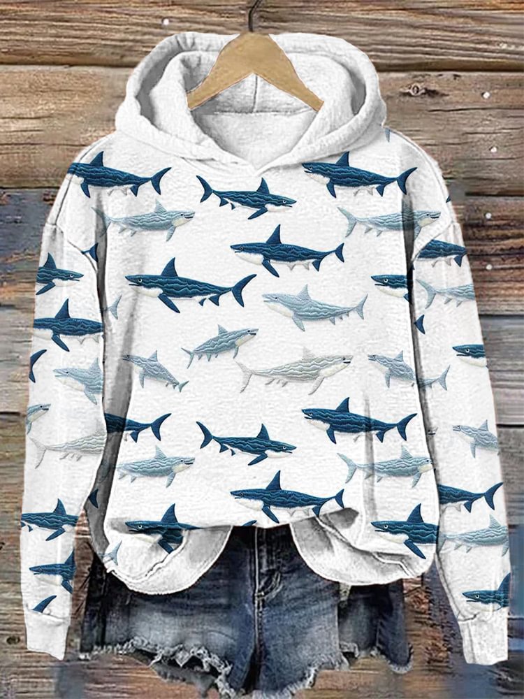 Damen 3D Digital-Print Hoodie mit Kapuze