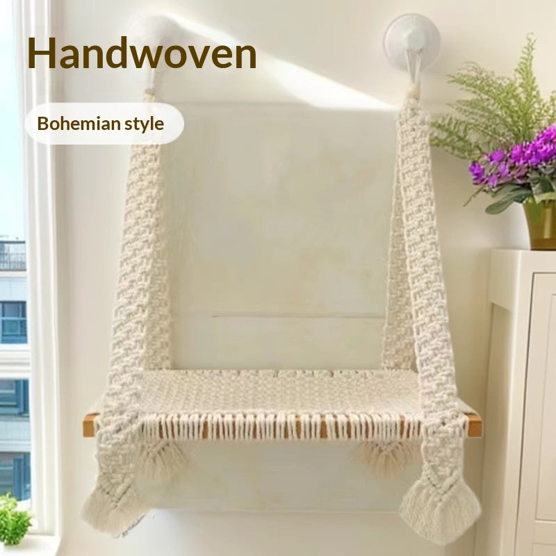 Boho Hängematte für Katzen