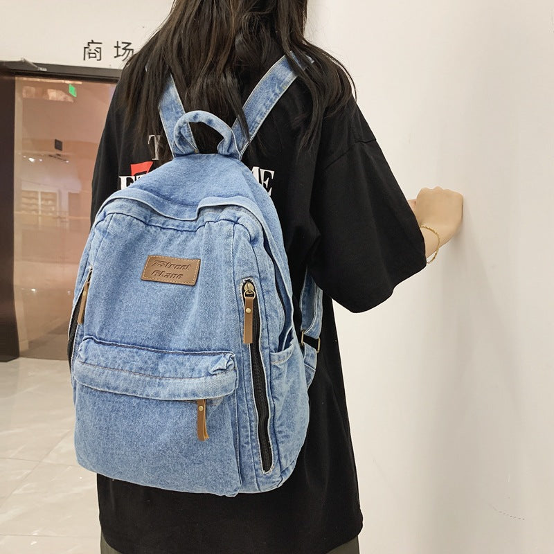 Denim Rucksack für Damen – gross & stylisch