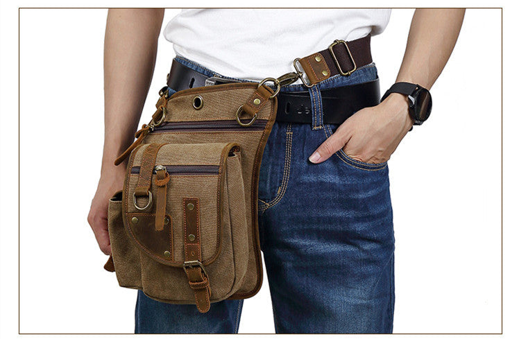 Canvas-Messenger-Tasche – Retro-Design – Bild 8 | LuxeStyle