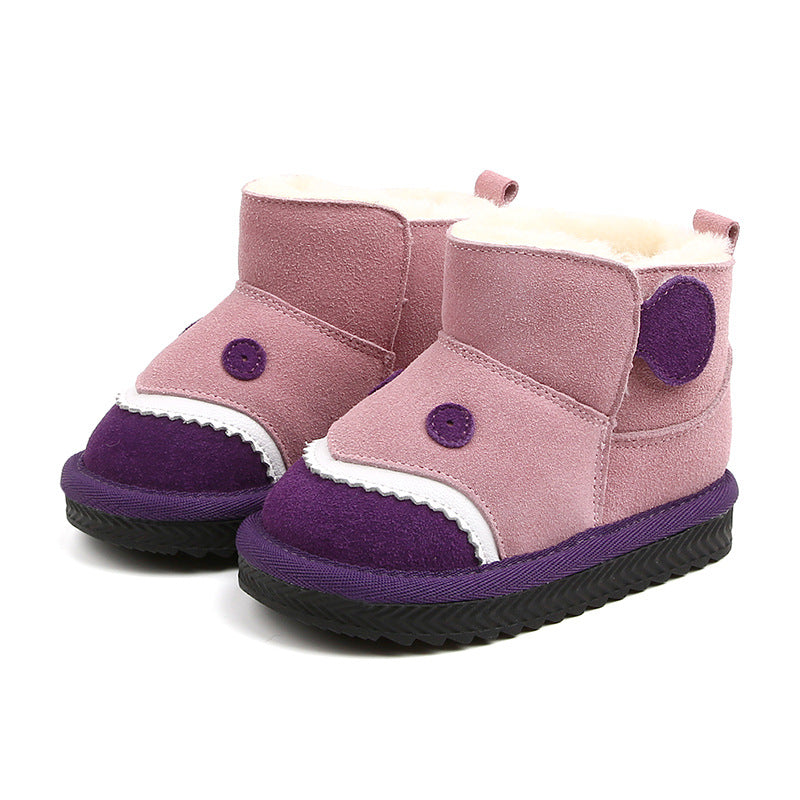 Kinder Winter-Schneestiefel mit Klettverschluss – Bild 5 | LuxeStyle