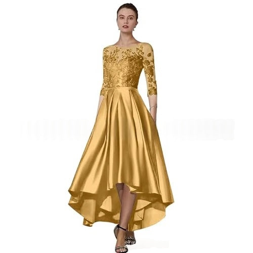 Elegantes Spitzen-Abendkleid mit halbem Arm – Bild 17 | LuxeStyle