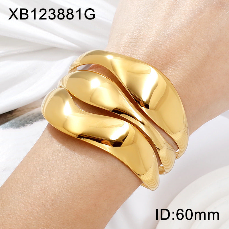 Goldüberzogene Armbanduhr