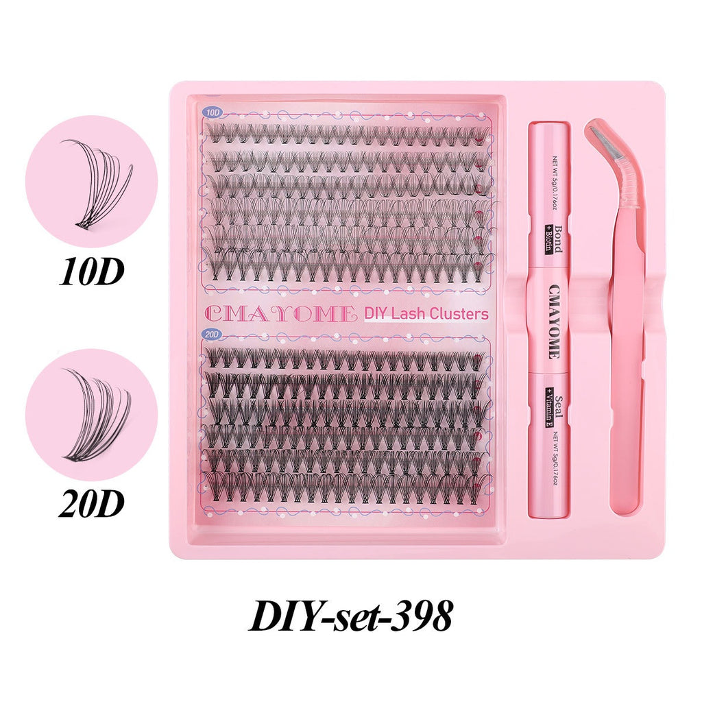 DIY Einzelne Cluster-Individuelle Falsche Wimpern Natürliche Dicke Gem