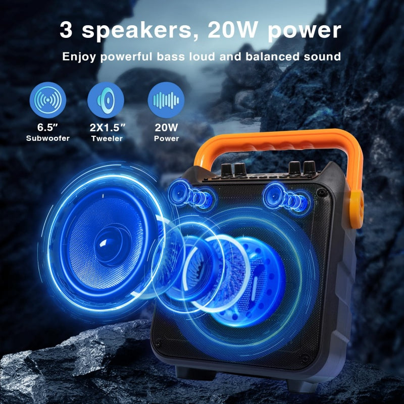 Bluetooth-Lautsprecher «BassCube» · RGB-Licht